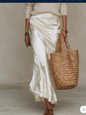 Silky Cream Maxi Slip Dress - Elegant Everyday Style